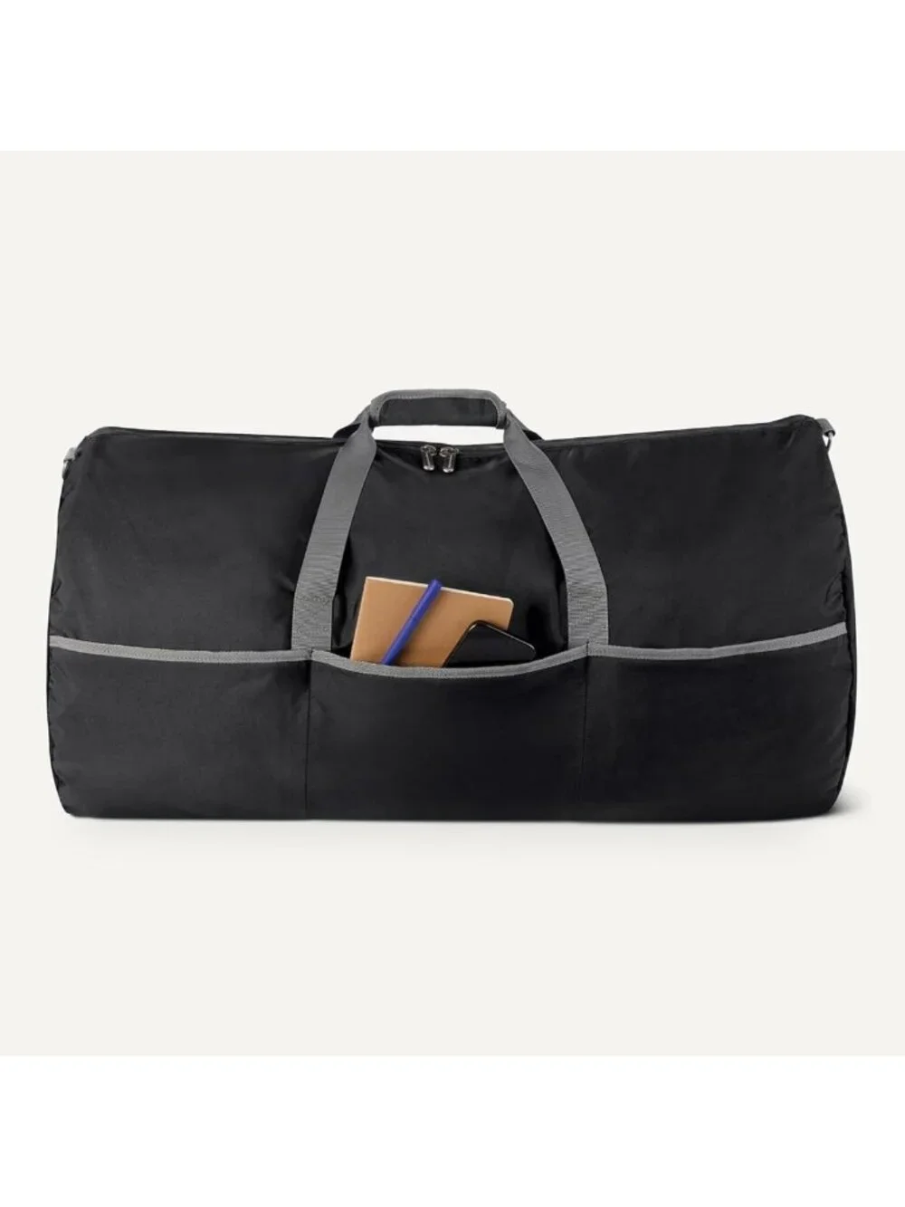 Extra Large Foldable Nylon Duffel Bag for Travel & Storage, 150L Capacity, Black